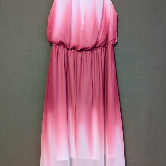 Pink and White Cocktail Dress - Picture 2 of 6